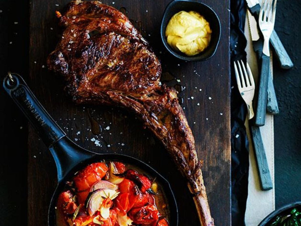 How To Prepare Tomahawk Steak And Roast Tomatoes With Rosemary? - Aussie Meat, Meat delivery, online butcher, BBQ Grills, Wine