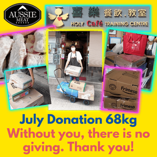 Aussie Meat donated 68kg to Holy Café! | Donation | Jul 2021 - Aussie Meat, Meat delivery, online butcher, BBQ Grills, Wine