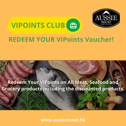 Redeem Your VIPoints On All Meat, Seafood and Grocery Products! 😍😍🌈🌈 - Aussie Meat, Meat delivery, online butcher, BBQ Grills, Wine