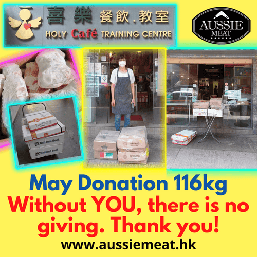 Aussie Meat donated 116kg to Holy Café! | Donation | May 2022 - Aussie Meat, Meat delivery, online butcher, BBQ Grills, Wine