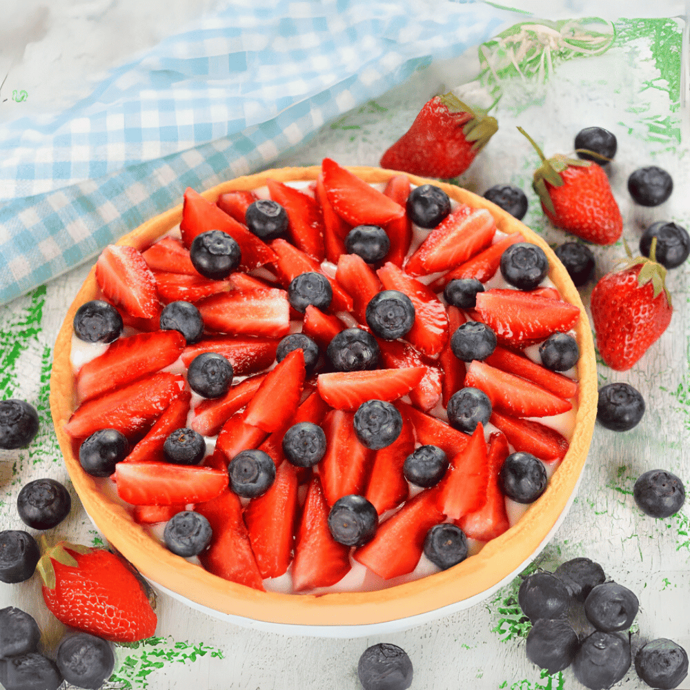 How To Prepare Strawberry-Blueberry Tart?