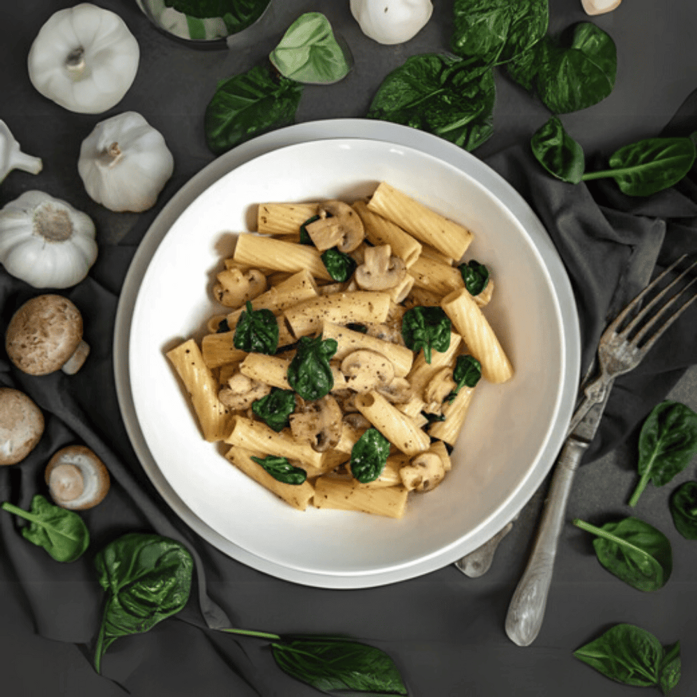 How To Prepare Creamy Spinach and Mushroom Pasta?