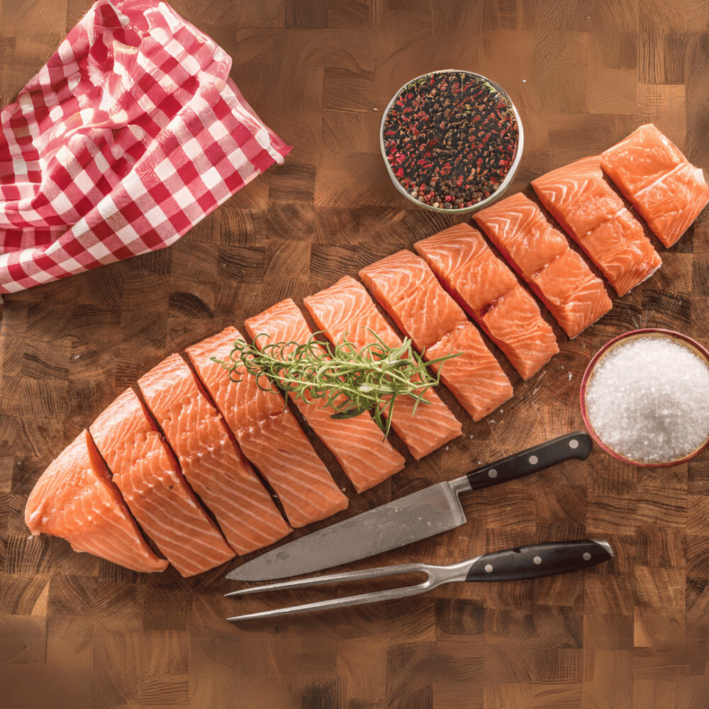 How To Prepare BBQ Grilled Blackened Huon Salmon (Whole Fillet)? | Aussie Meat Meat Delivery Online Butcher BBQ Grills Wine 