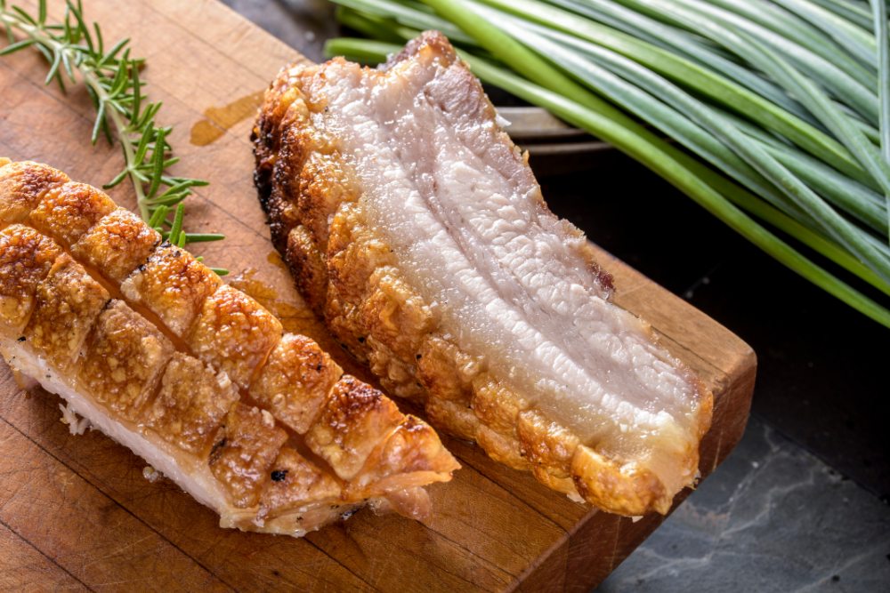 Salt and pepper pork belly with perfect crispy crackling - Simply Delicious