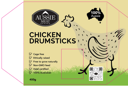 Australian Hormone Free Chicken Drumsticks (400g)