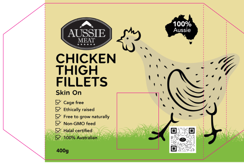 Wholesale Australian Hormone Free Chicken Thigh Fillets (Skin-On & Boneless, 400g) | Buy 20 Get 10 Free