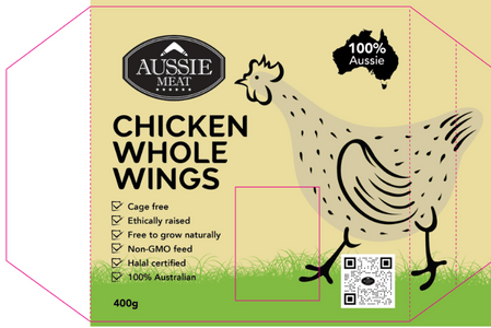 Australian Hormone Free Chicken Whole Wings (400g) - Aussie Meat, Meat Delivery, Online Butcher, BBQ Grills, Wine